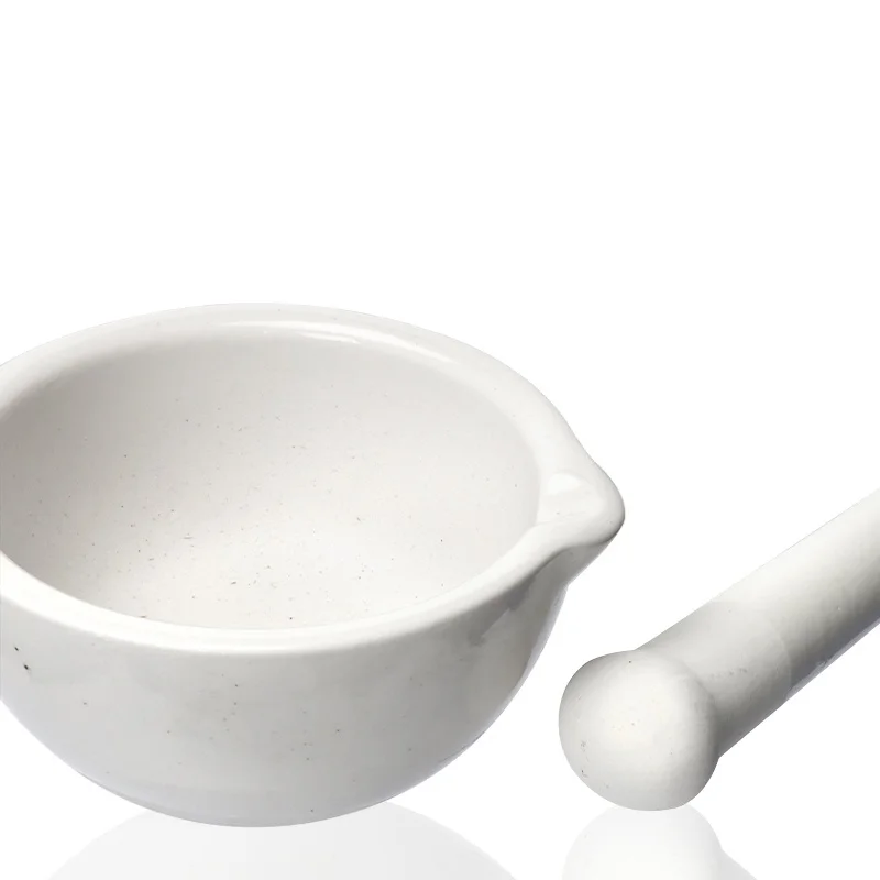 99% Alumina Ceramic Mortar Corundum Lab Wear-resistant Grinding Tool for Powder Crushing