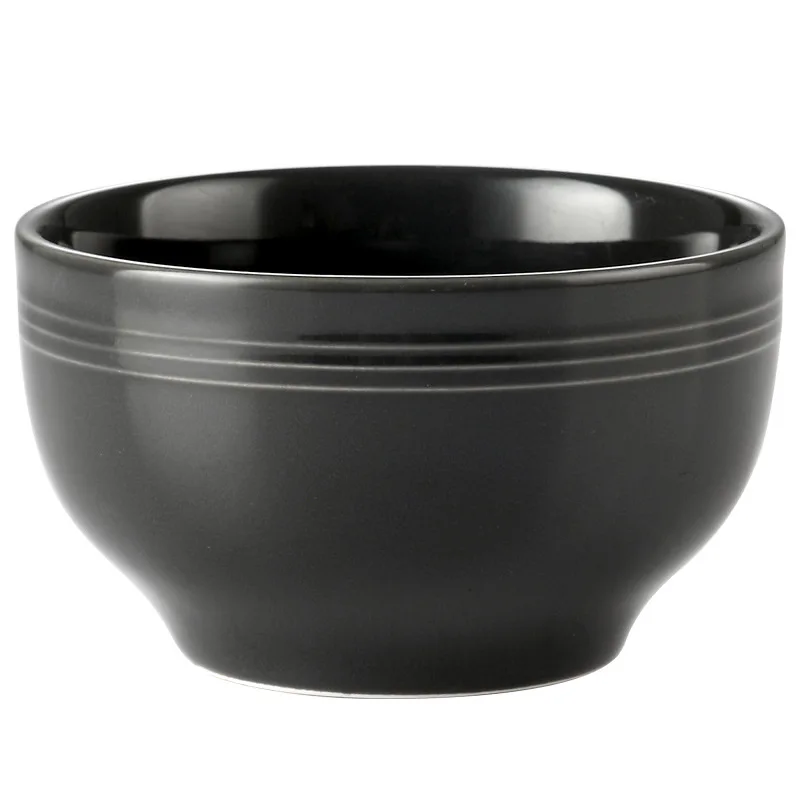 Nordic Black and Gray Simple Ceramic Tableware Set Household Rice Bowl Soup Bowl Plate Dish Plate Combination Set Bone China