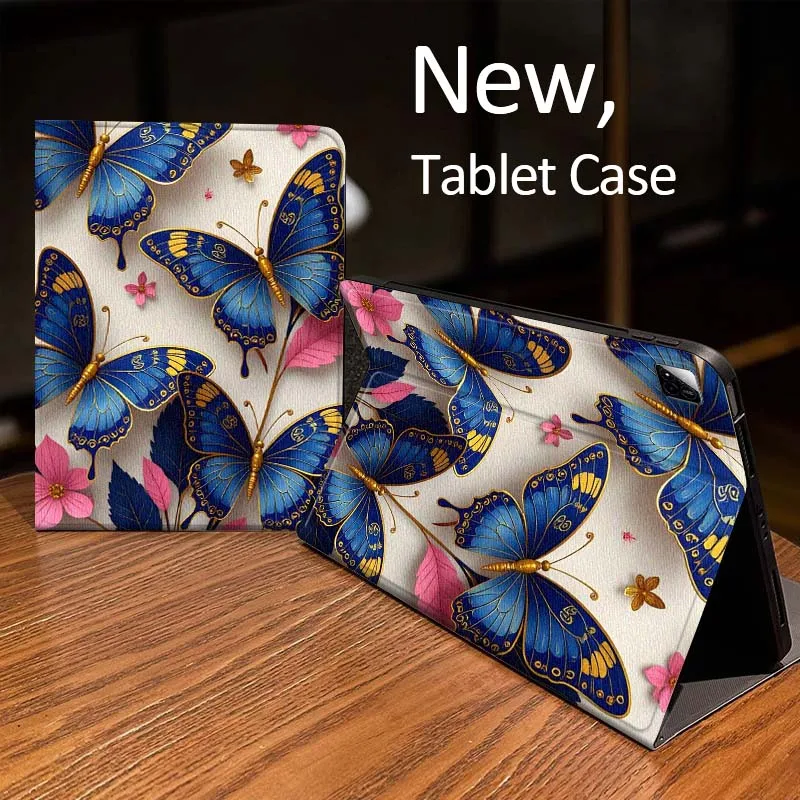 

Elegant Butterfly Art Pattern For Xiaomi Mi Redmi Pad 2 4 5 7S 6S 6 7 8 Plus SE Pro K 2025 inch 8.7 11 Tablet Case