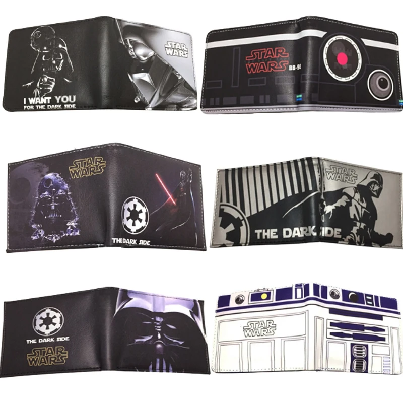 

Кошелек из искусственной кожи с изображением героев мультфильма «Звездные войны», креативный модный водонепроницаемый портативный многофункциональный кошелек для карт, кошелек для монет, детский праздничный подарок