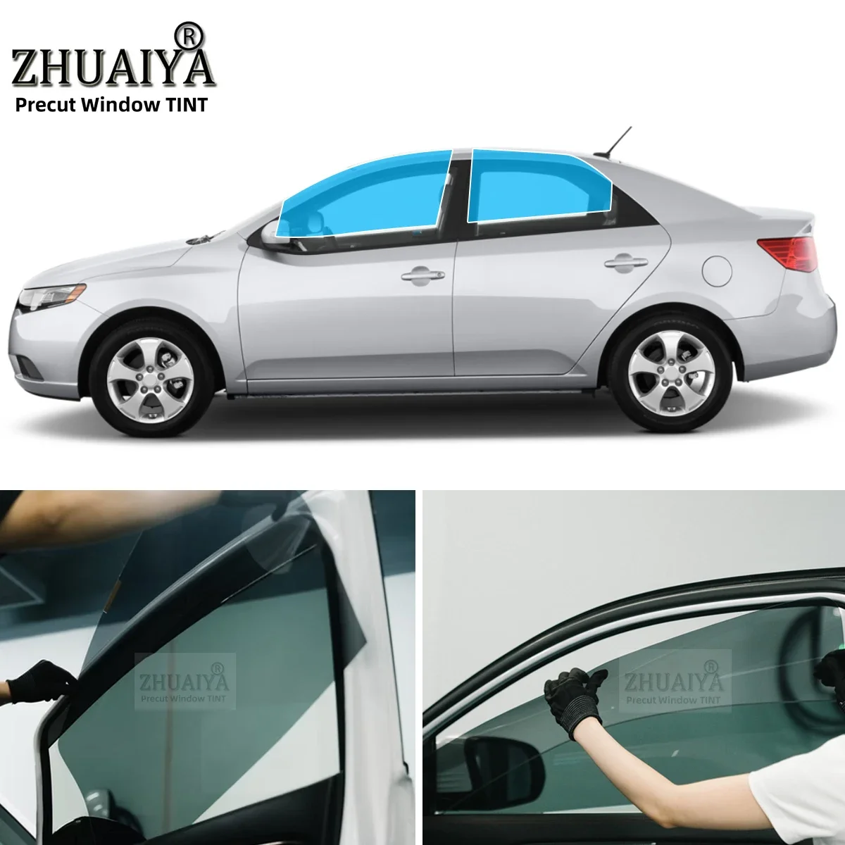 Precut Car Removable Window Tint Film Front Two Door Windows Tint For KIA FORTE 4 DR SEDAN 2010-2013