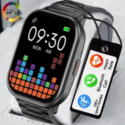 2024 Nieuw Voor Xiaomi Smart Watch Mannen Vrouwen Bluetooth Bellen Hartslag Bloed Zuurstof Stem Assistent 100 + Sport Man Smartwatch + Box