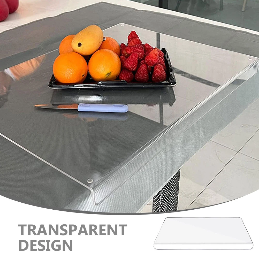 

Clear Acrylic Cutting Board Kitchen Food Vegetable Chopping Board Break-Proof Lightweight Portable Kitchen Accessories