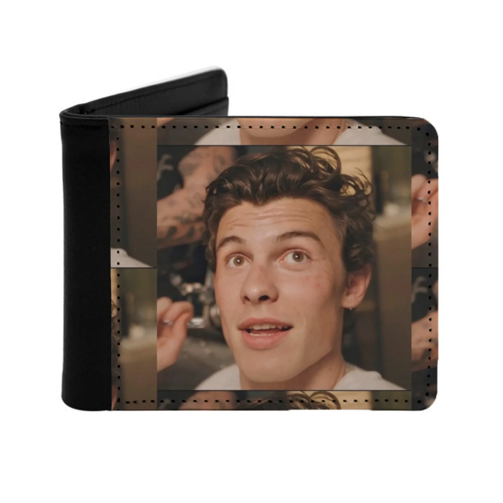 Baby Angel Shawn Mendes Men's Wallet Pu Leather Wallet Multifunction Credit Card Purse Shawn Mendes Shawn Mendes Muffin Baby