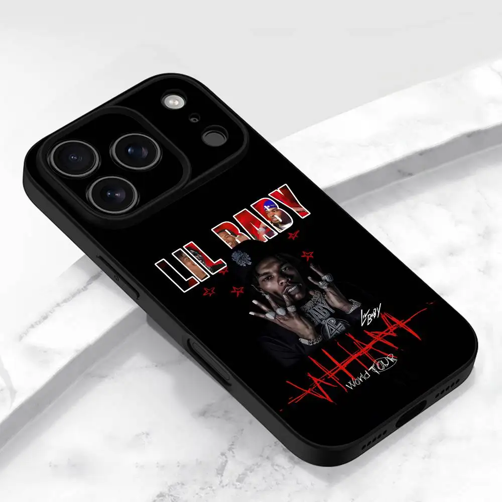 L-Lil Baby WHAM Drip Harder Phone Case For iPhone 17,16,15,14,13,12,11,Pro,Max,Plus,E,Air,Mini Protective Black Cover