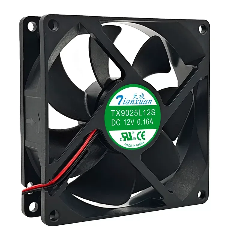 For Tianxuan TX9025L12S TX9025L18S TX8025L12S 12V Wine Cabinet Constant Temperature Silent Cooling Fan