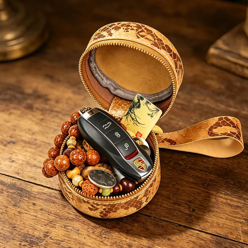 Jewelry Ring Holder Keychain Portable Travel Sports Keeper Case Versatile Display Storage Organizer Box With Key Chain Gift