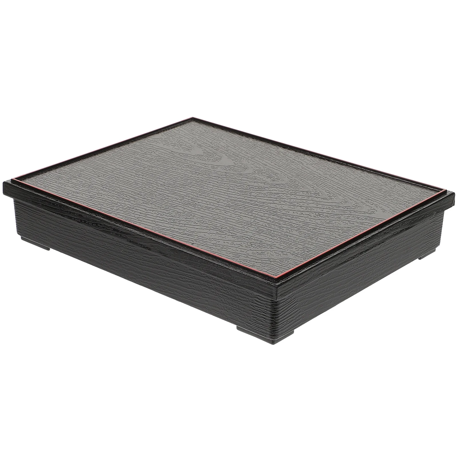 

1Pcs Lunch Box Medium Japanese Style Bento Container with Wood Grain Cover 5 Compartment Non-Mixing Food Storage Reusable Easy