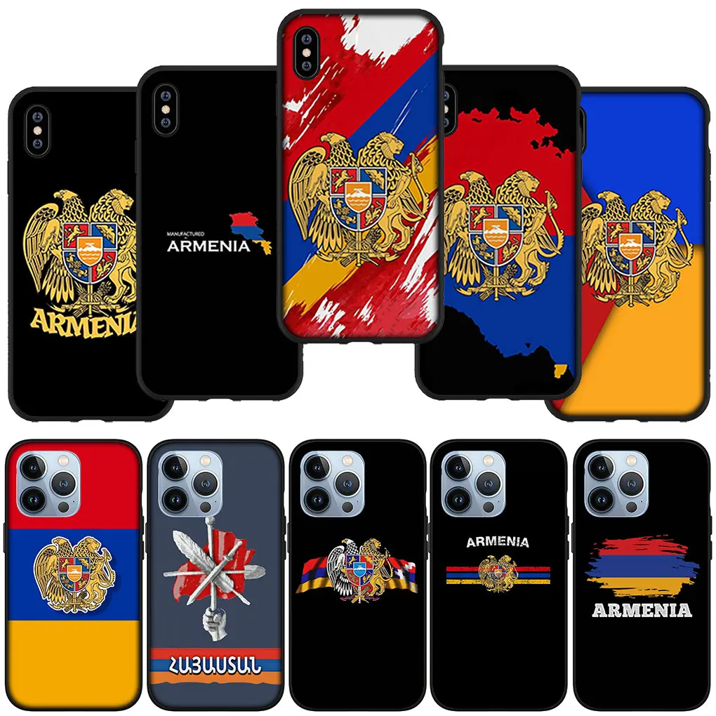 Armenia Armenians Flag Soft Cover Casing for iPhone 16 15 14 13 12 Mini Pro XS Max X XR 7 8 Plus + 15+ Phone Case