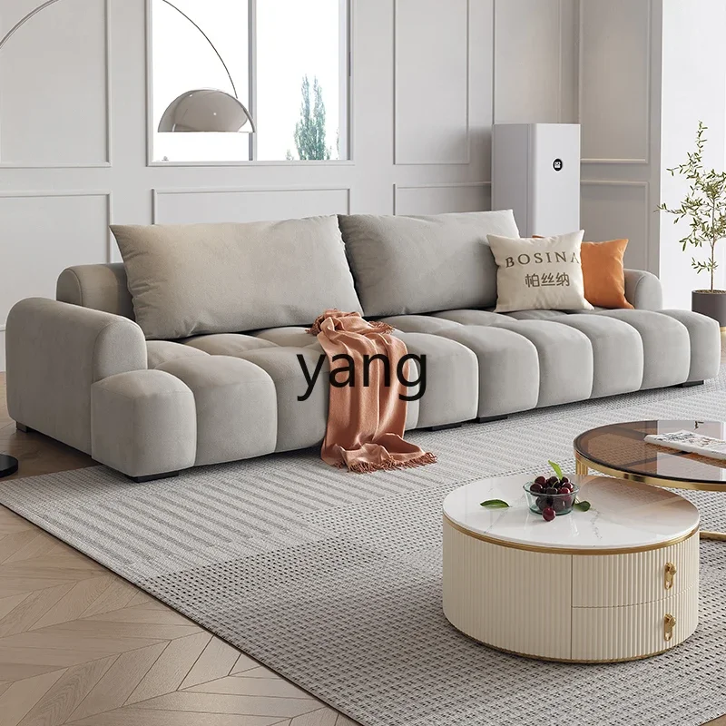 XYY fabric sofa French cream style cat scratching cloth modern living room piano key sofa