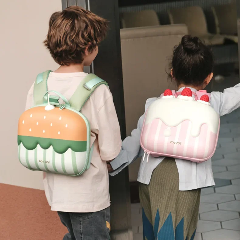 Imagem -04 - Xiaomi Bolsa de Escola dos Desenhos Animados Alunos da Escola Primária do Jardim de Infância Mochila Respirável Proteção Ridge Ombro Bolsa de Escola do Bebê