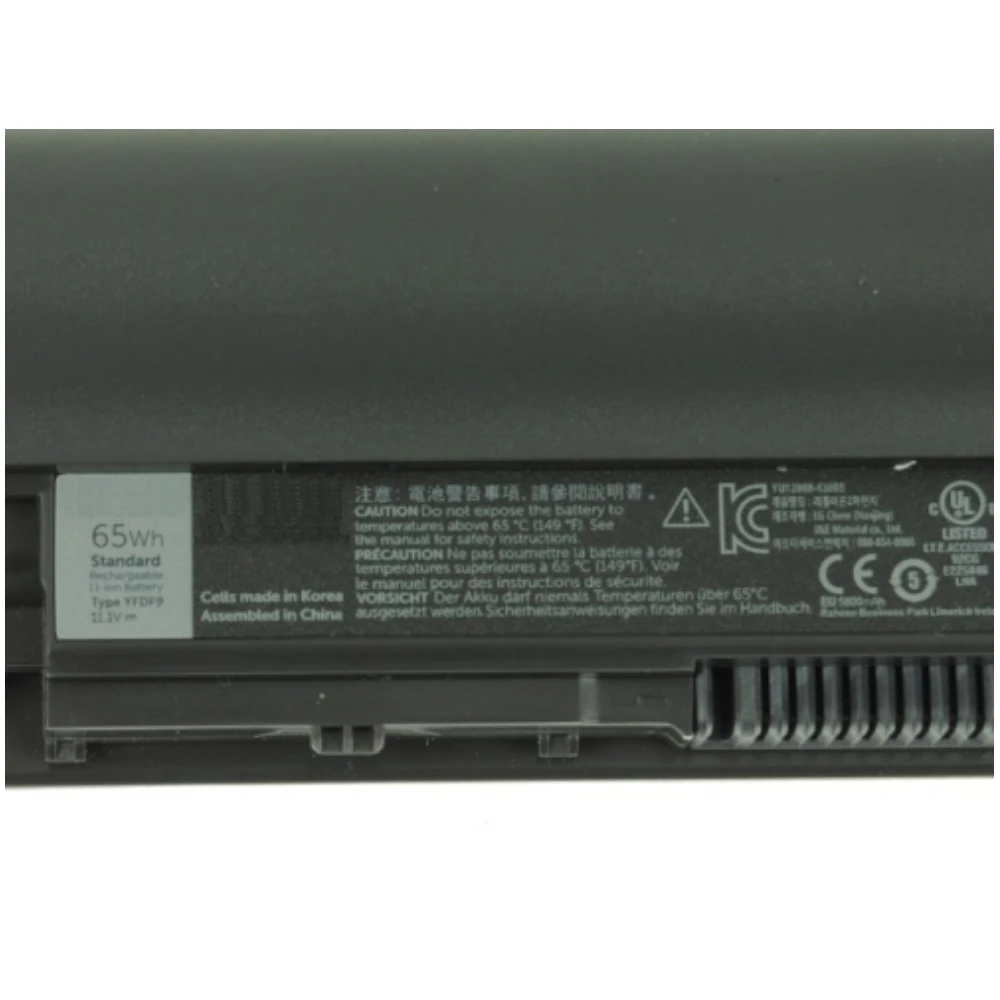 Imagem -03 - Bateria do Portátil para Dell Latitude 13 Educação 3340 3350 Series 3ng29 5mtd8 Hgjw8 H4pjp Cell 5800mah Novo Yfdf9 65wh