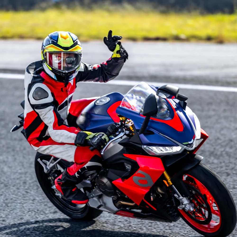 لأبريليا RS660 2020 2021 2022 2023-2025 RS660 الزجاج الأمامي دراجة نارية الملحقات الزجاج الأمامي الرياح منحرف فقاعة مزدوجة الدخان #4