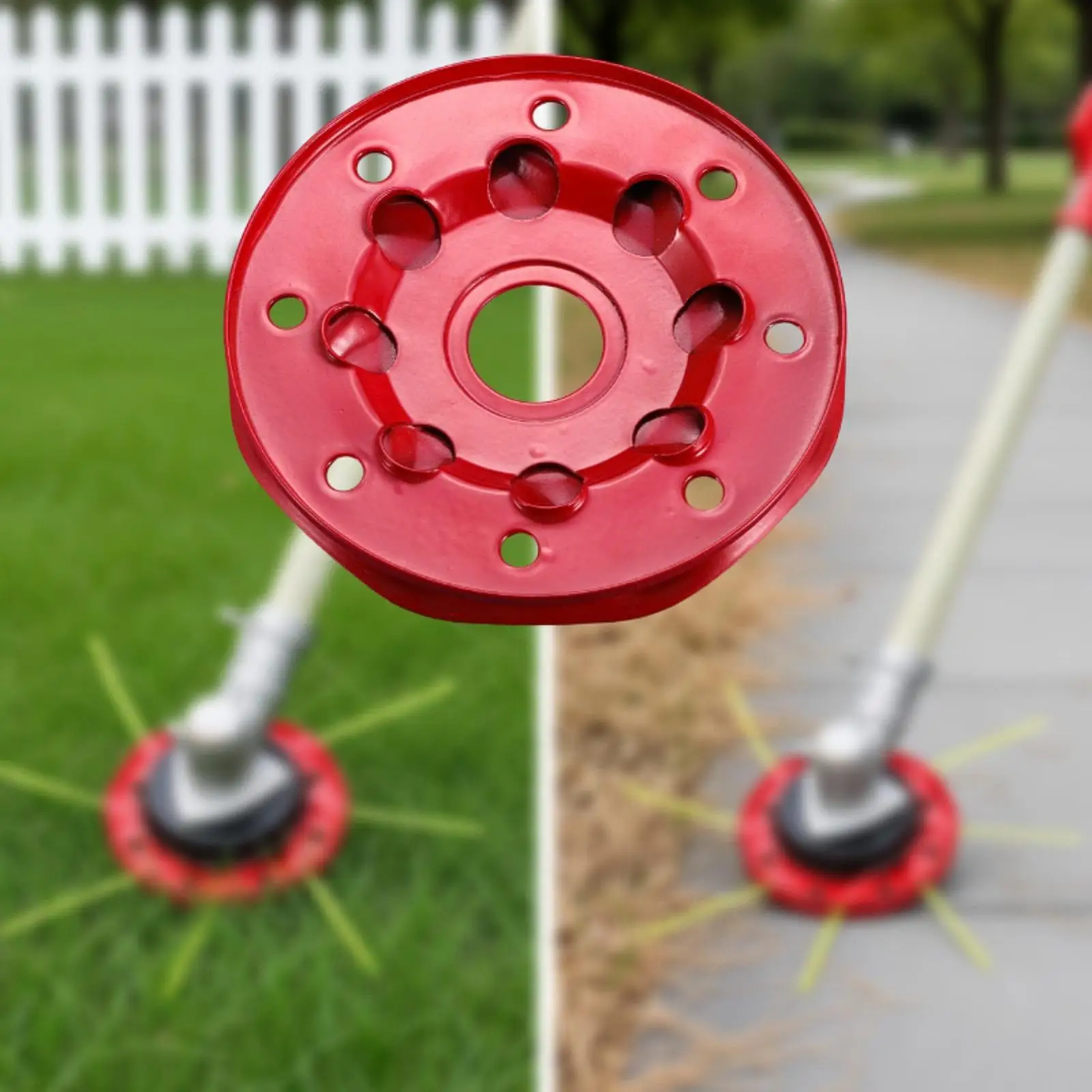 Grass Trimmer Head Easy Load Replaces for Weeds & Thick Vegetation with 8 Lines Strimmer Head Grass Cutting Disc for Weed Eaters