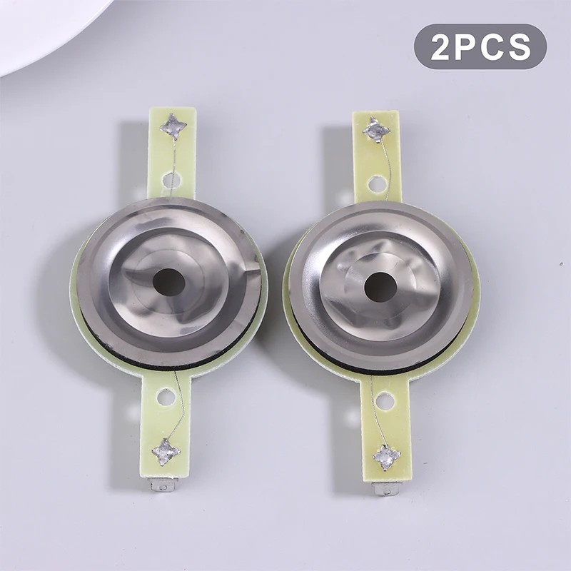 Tweeter de 25,4 MM, bobina de voz, altavoz redondo, bobina triple, bocina, película de titanio, piezas de reparación de diafragma de aluminio revestido de cobre, 2 uds.