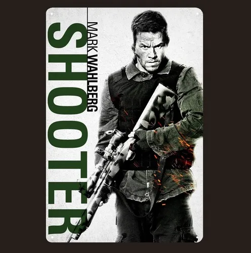 Shooter Mark Wahlberg Movie Metal Poster Tin Sign - 20x30cm Collectable Plate  -aluminum