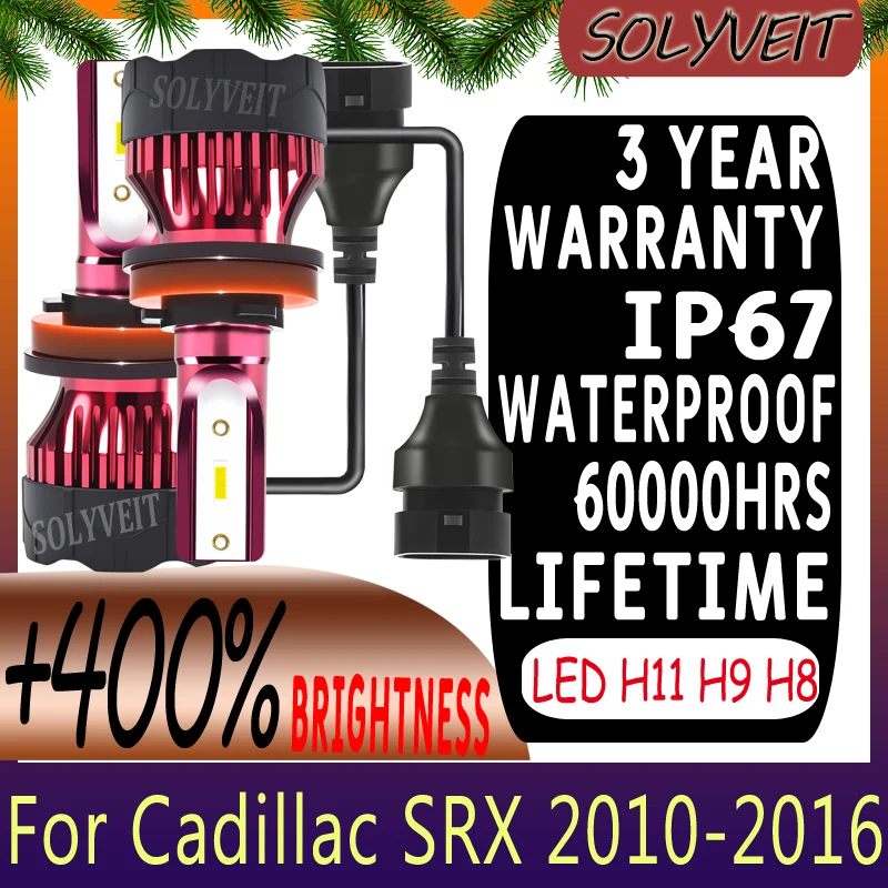 

Fog/Snow Conditions Stable Lighting Clear Night Vision H11 Low Beam Bulbs For Cadillac SRX 2010 2011 2012 2013 2014 2015 2016