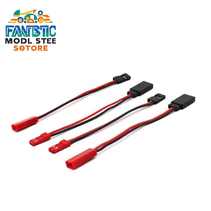 

5 Pcs Battery Charger Connector Jst Female Male To Jr Male Female Convertion With 20awg 100mm Connection Adapter For Rc Model