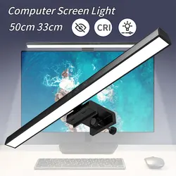 USB PC 컴퓨터 모니터 화면 LED 책상 램프, 조도 조절 가능, 3 색 행잉 테이블 램프, 독서 학습 작업용, 33cm, 50cm 바