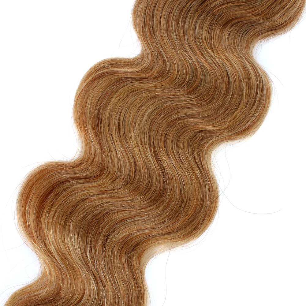 Onda do corpo Pacotes de cabelo humano, Ash Blonde Cabelo brasileiro, Weave Bundles, extensões de cabelo Remy, 8-30 em, 1 PC, 3 PCs, 4 PCs