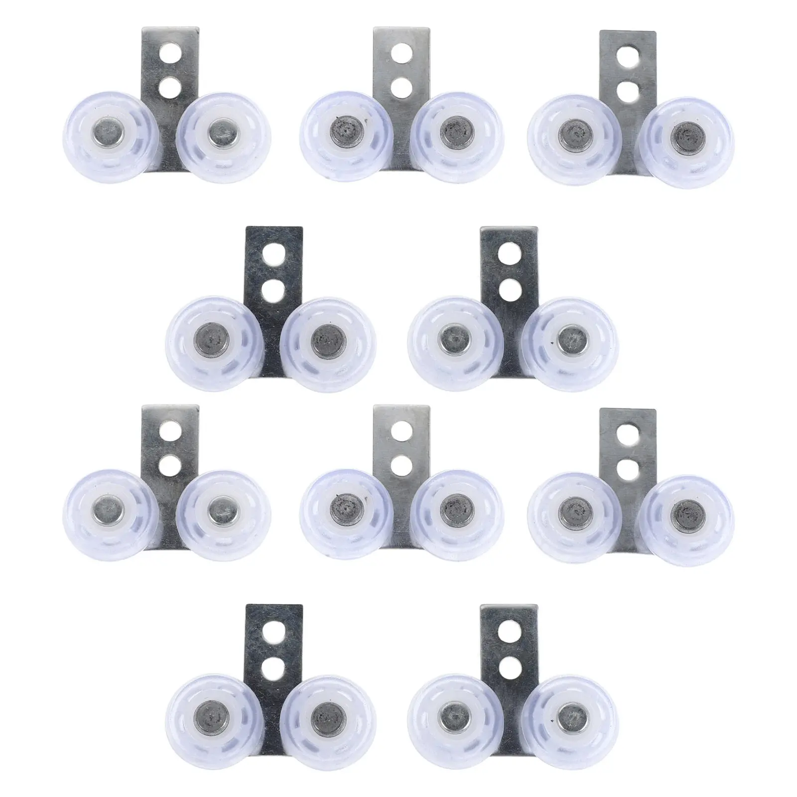 10Pcs Silent Sliding Door Rollers for Wardrobe Closet Cabinets – Smooth Heavy-Duty Roller Wheels with High Weight Capacity