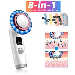 HIFU Face Lifting Machine Facial Massager Home Appliance Skincare Red Light Therapy Vibrating Beauty Health Portable Airbrush