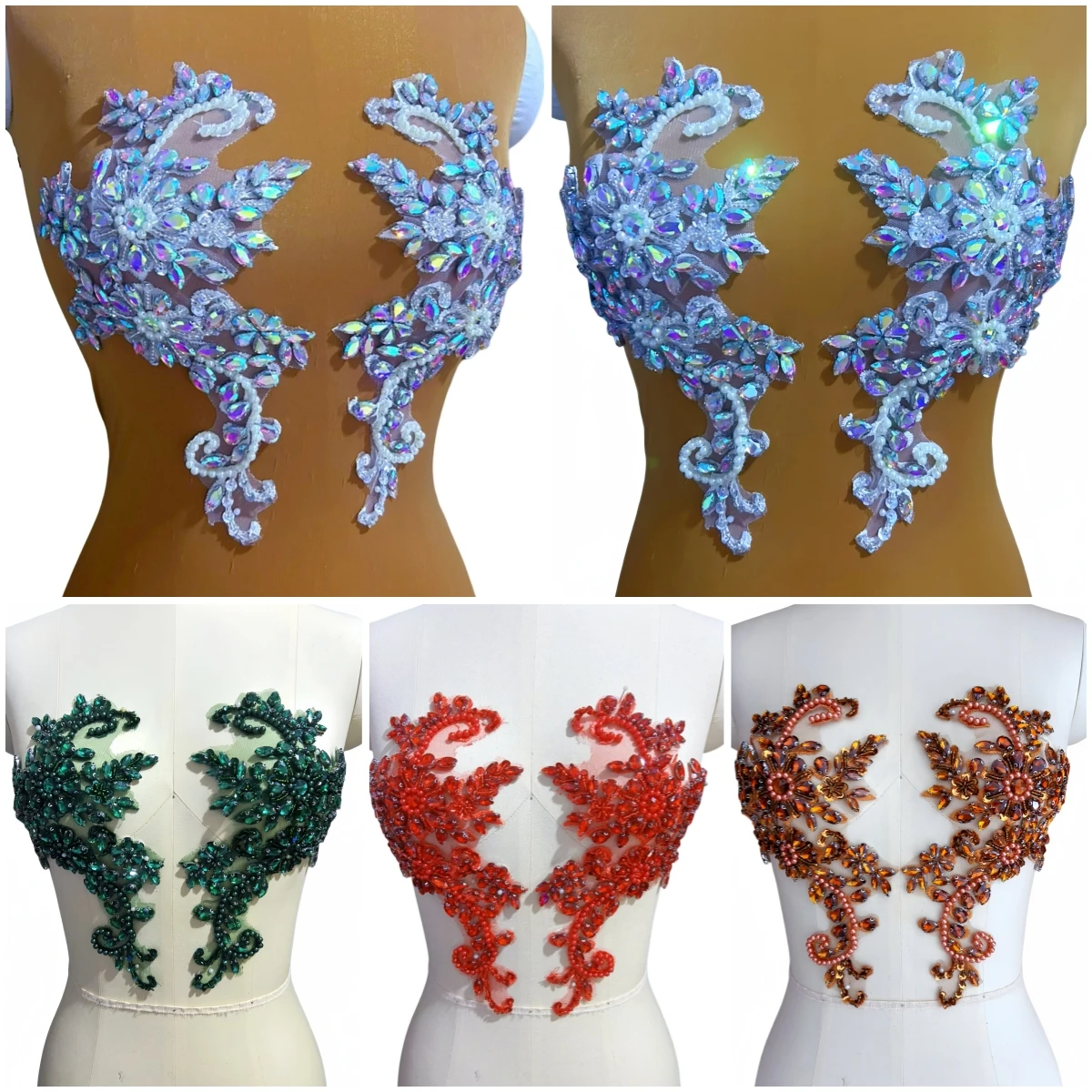 

Удивительное платье из бисера, аппликации, нашивки с кристаллами, камнями, стразами, пришить кружево для свадебной вечерней одежды, украшения на груди