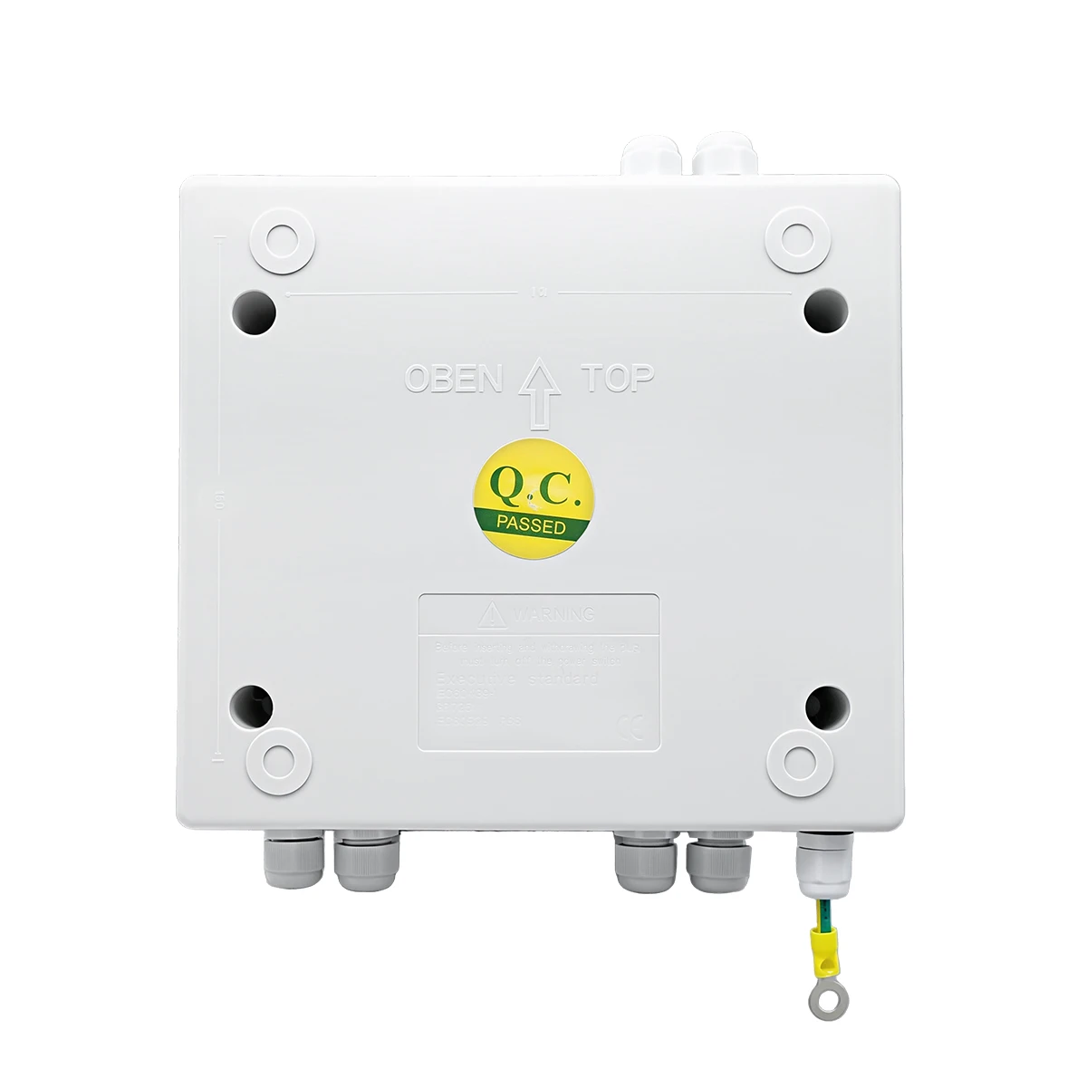 TOMZN Dual Power Switch Distribution Box 2P 63A Automatic Transfer Switch Output With MCB Short-circuit Overload Protection HT