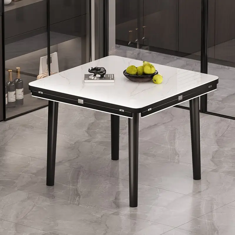 للطي الشمال طاولة طعام أرجل قابلة للتمديد مستديرة قابلة للتمديد طاولة طعام مجموعات غرفة غرفة المعيشة Mesas Plegables أثاث Portatil