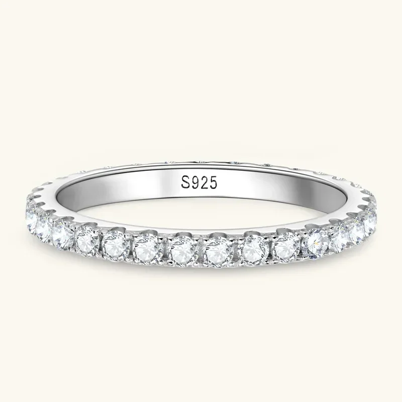 

GRA Certified Moissanite Ring for Women Real 925 Sterling Silver Wedding Rings Engagement Eternity Bands Jewelry Gifts