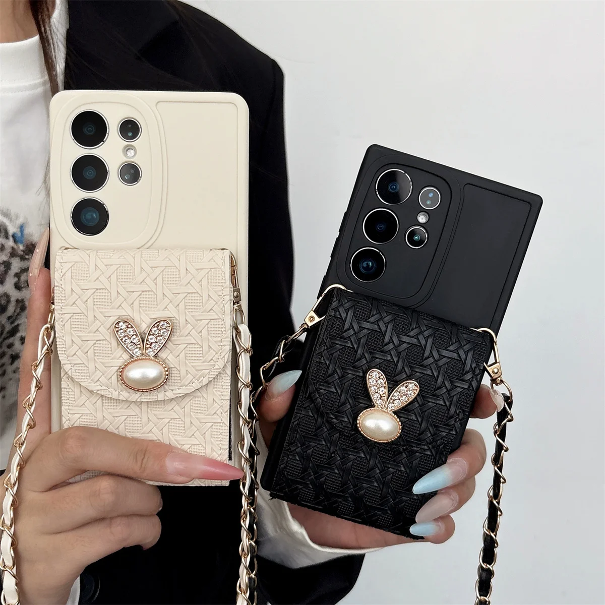 Phone Case for Samsung S26 S25 Ultra S24 S22 Plus S21 S23 FE A57 A17 A07 A56 A26 A36 A16 Wallet Bag Card Crossbody Leather Cover