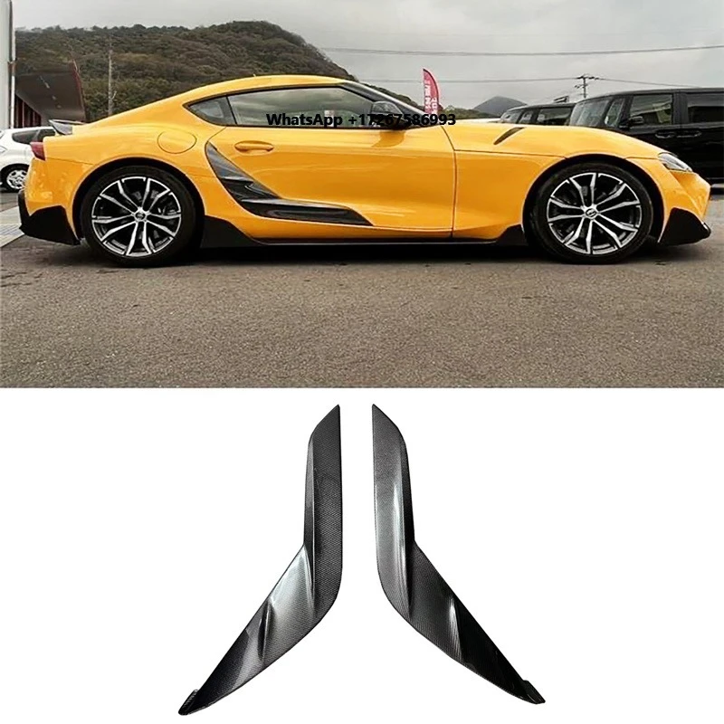 

For GR Supra A90 MK5 2019-2020 TRD Style High Quality Dry Carbon Fiber Auto Door Panel Side Door Trims