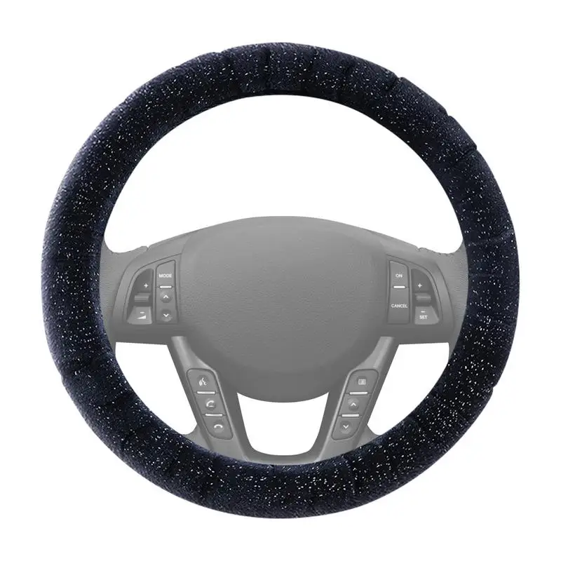 Universele Pluche Auto Stuurhoes Beschermhoes Decoratieve Warme Covers Intrekbare Type Auto-interieur Accessoires