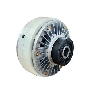 24V Magnetic Particle Brake Single Shaft Double Shaft Hollow Clutch Controller Electromagnetic Tensioner Clutch for Automation