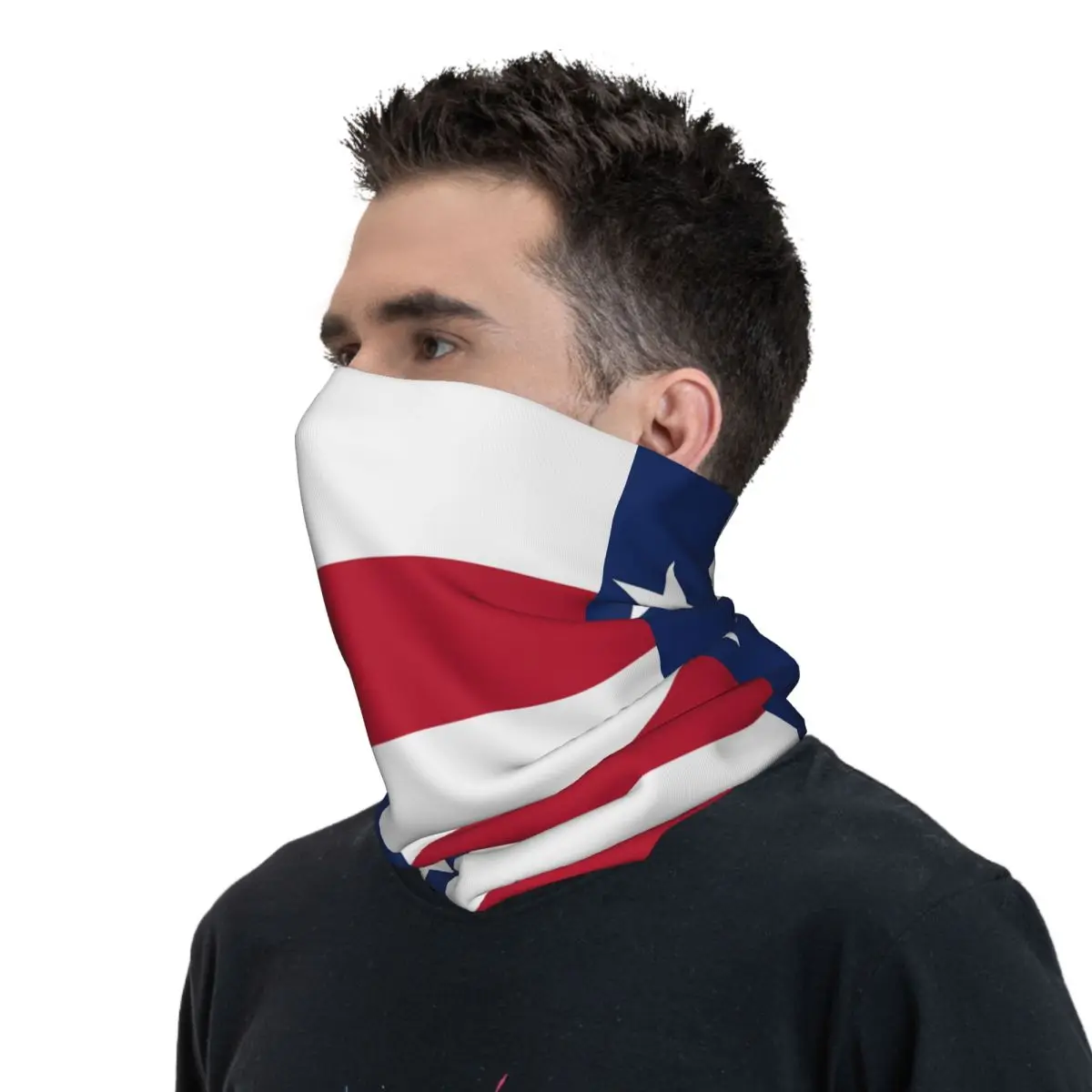 Texas Flag Texan USA Retro Headband Neck Thin Men Women Hiking Tube Scarf Face