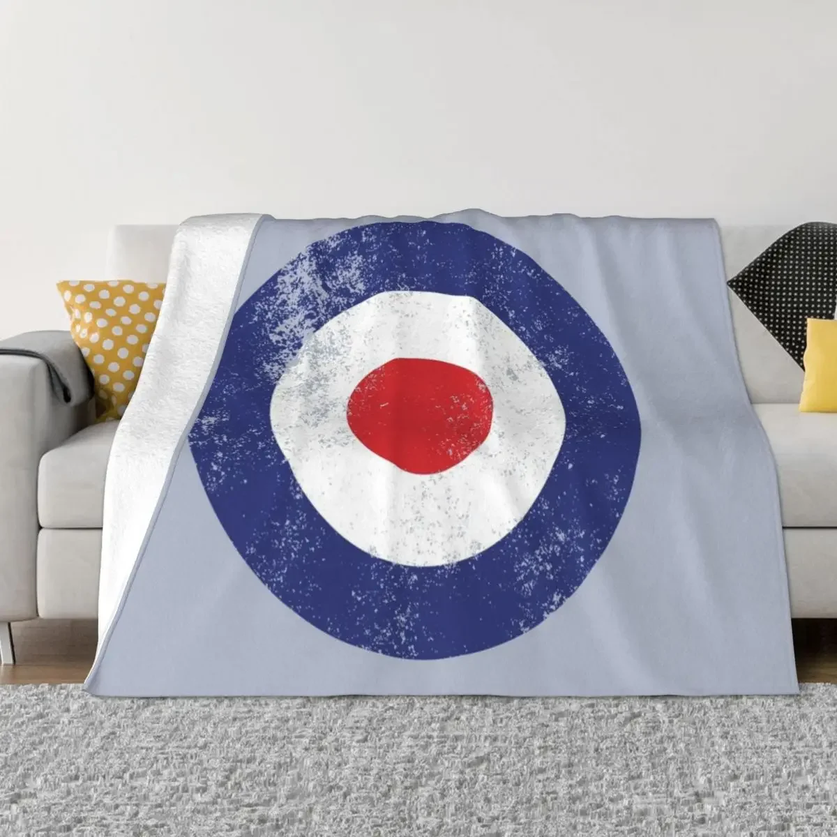 RAF Type D Roundel - Mod Target Logo Throw Blanket Heavy Tourist Blankets For Bed Custom Blankets