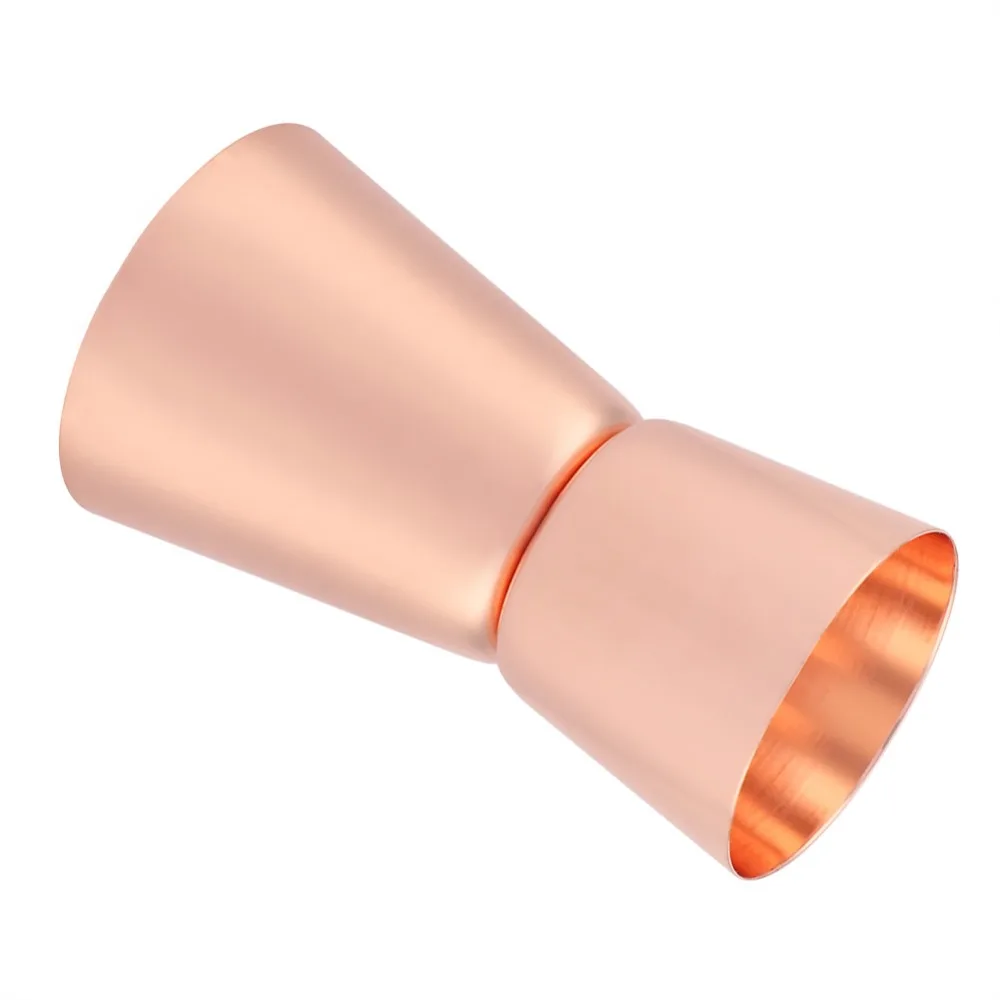 15/30ml Double Sided Jigger Stainless Steel Rose Gold Bar Measuring Cup Double Head Design Smooth Edges Liquor Measuring Cup Bar