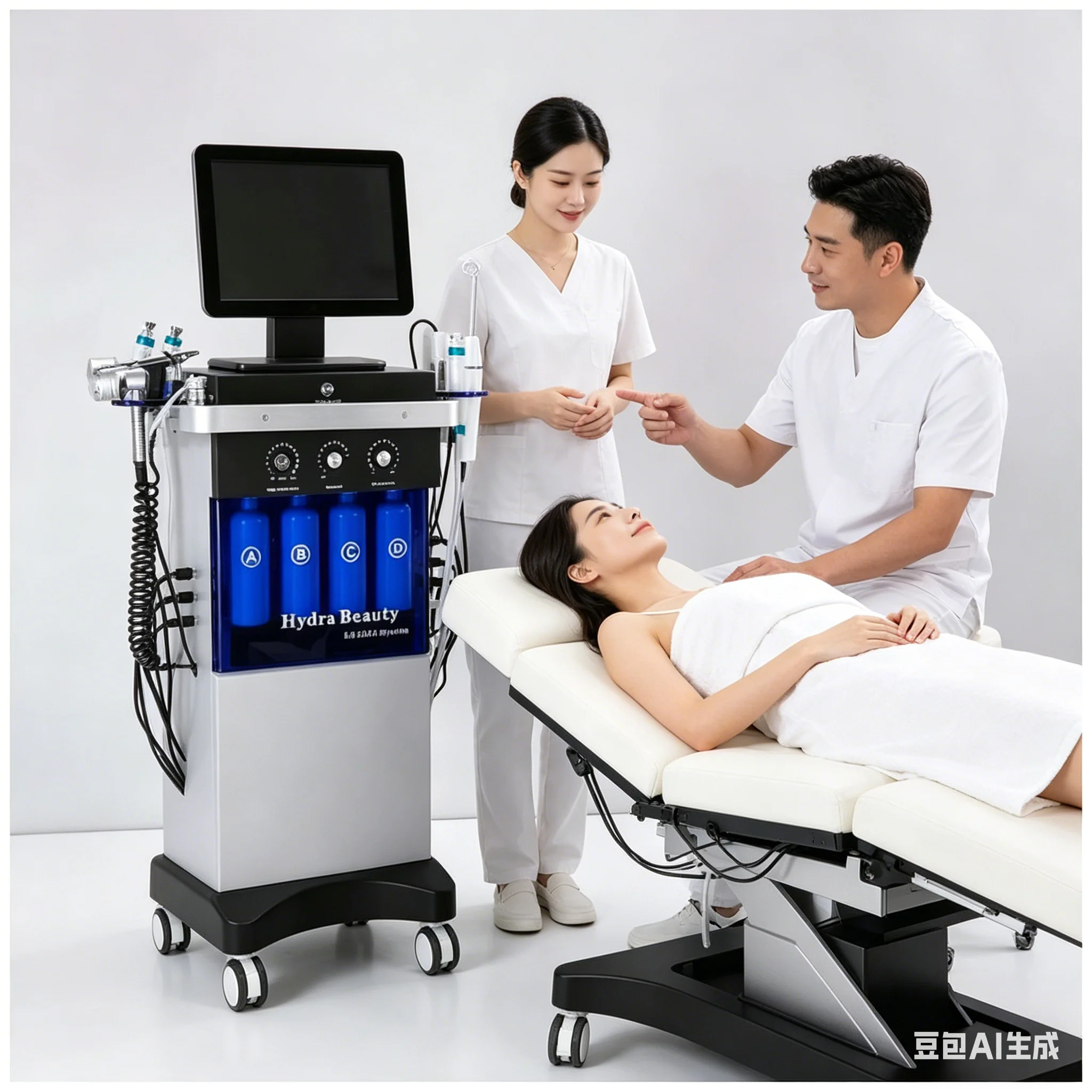 2026 Venta caliente 14 en 1 diamante Peeling Hydro máquina facial chorro de agua Aqua vacío facial cuidado de la piel limpieza l