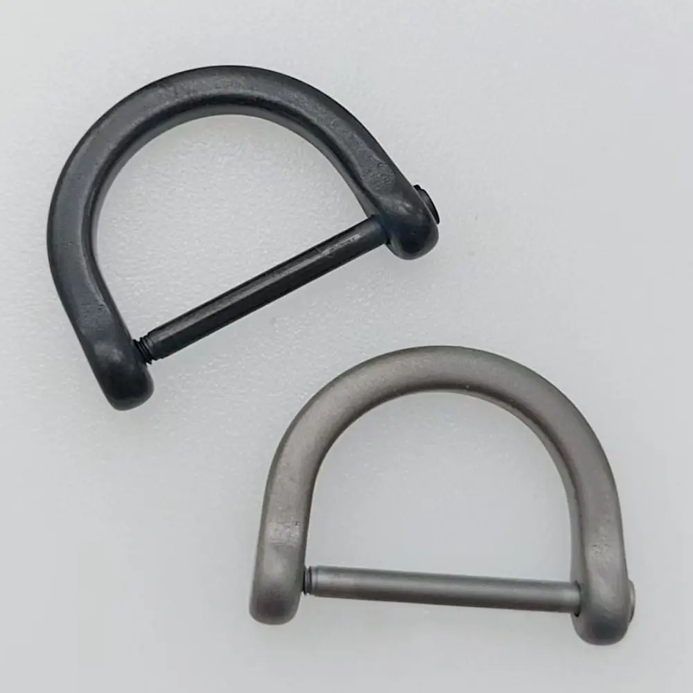 New Titanium Alloy Horseshoes Buckles D-Shaped High Quality D Bow Staples Carabiner DIY Hardware Accessories