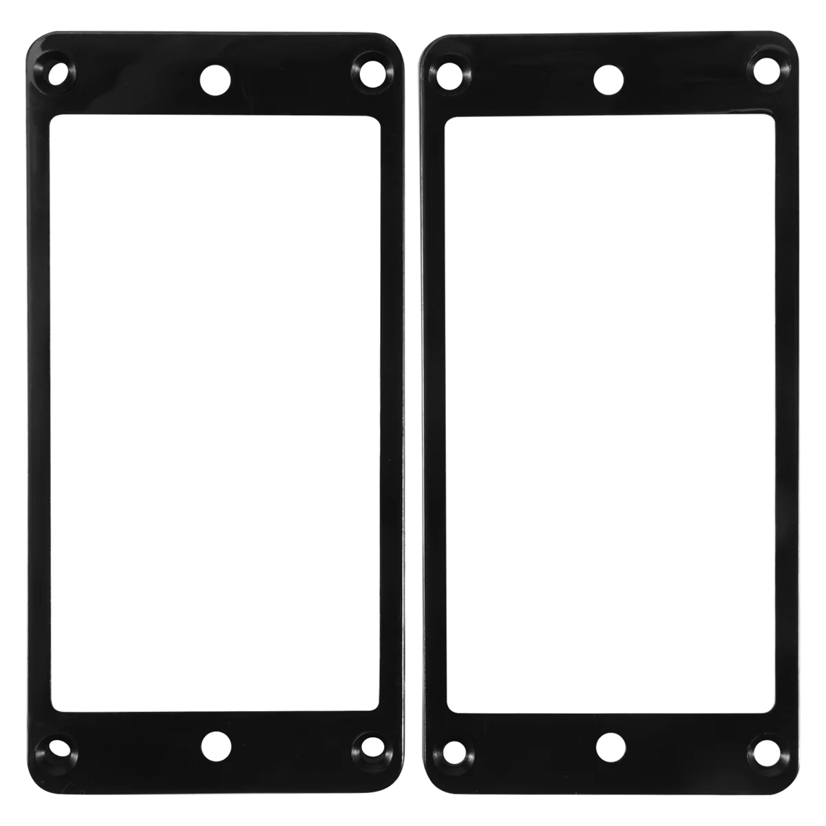 2Pcs Flat Humbucker Pickup Mounting Ring Frame ABS for Electric Guitar