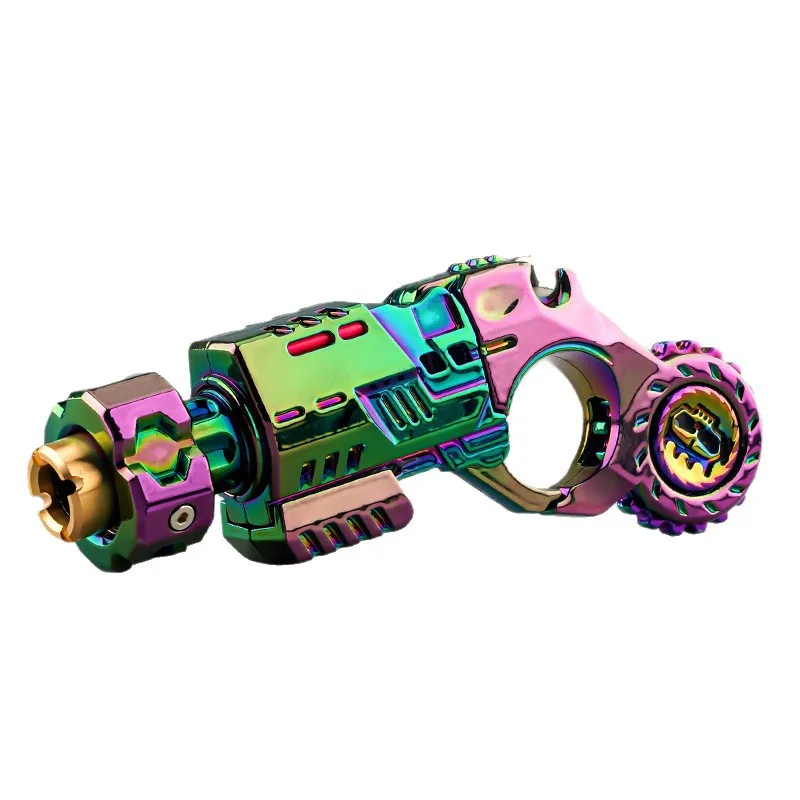 Alloy Agent Popper Foldable Mini Blaster EDC Fidget Stress Relief Toy Pocket Soft Foam Dart Launcher for Adult Collection & Gift