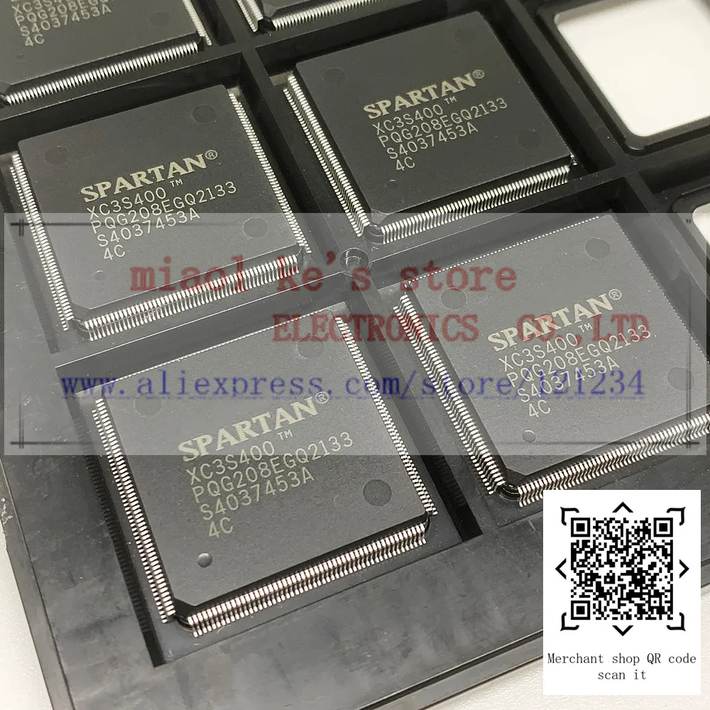 

[1pcs]100%New original: XC3S400-4PQG208C XC3S400 - Spartan®-3 Field Programmable Gate Array (FPGA) IC 141 294912 8064 208-BFQFP