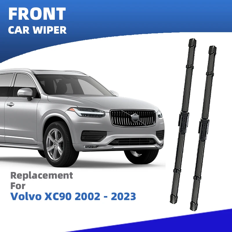 LHD Front Windshield Wiper Blades For Volvo XC90 MK1 MK2 2002 - 2023 Windscreen Accessories 2003 2005 2004 2015 2016 2019