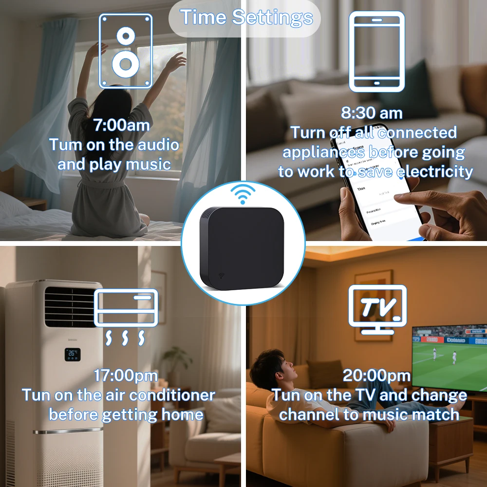 Tuya WiFi IR Remote Control Smart Universal for TV Air Conditioner Alexa Remote Control Work with Google Home Yandex Google