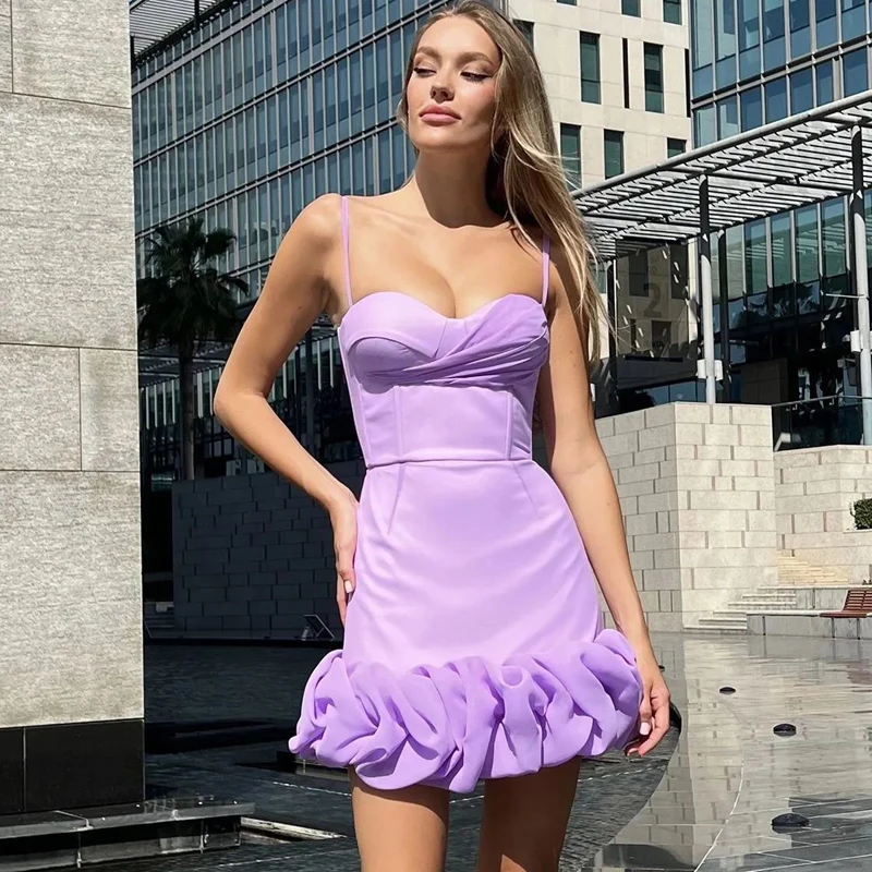 MSMUSI 2024 nowa moda damska seksowna siateczka z koronką Falbala falffles bez rękawów Bodycon do klubu na imprezę impreza Slim Mini sukienka Vestidos