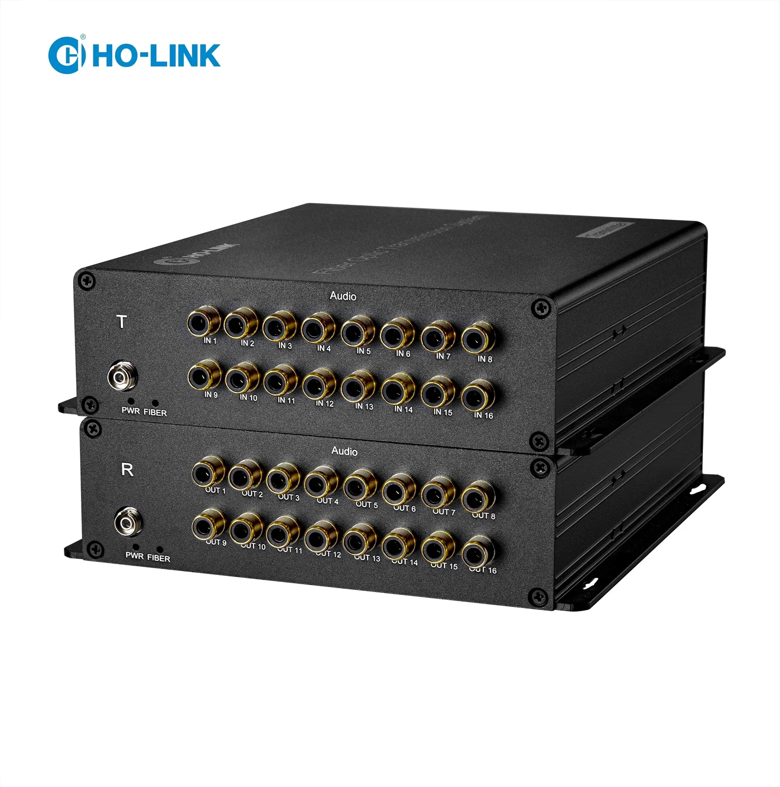 

16 ch RCA audio fiber optic converter