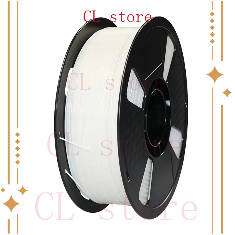 

Нейлоновая нить PA Нить для 3D-принтера 2,2 фунта 1,75 мм 1 кг Белый нейлон Высокая прочность Жаростойкость Легкая печать