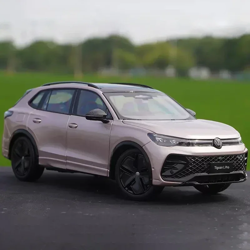 TIGUAN L Pro 2024 محاكاة سبيكة سيارة دييكاست 1:18 لعبة مجسمة سيارة تحصيل الحلي