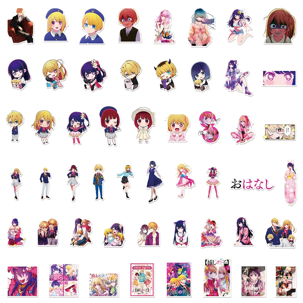 10/30/50/100pcs Anime OSHI NO KO Stickers Cute Hoshino Ai Cartoon Sticker DIY Phone Diary Luggage Kawaii Girls Decals Decorarion