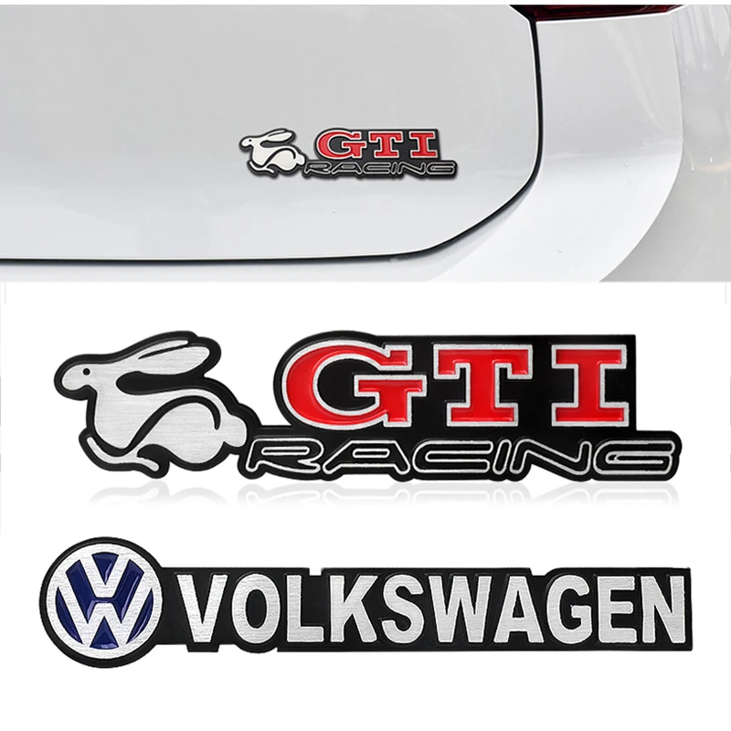 3D Car Metal Sticker Badge Body Stickers For Volkswagen Golf R Rline Tiguan Touareg Polo GTI CC Passat R36 Scirocco Auto Parts